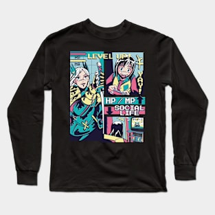 Anime video gamer Long Sleeve T-Shirt